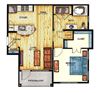 One bedroom floor plan